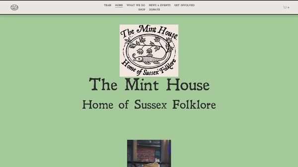 Screenshot of the Friends Of The Mint House website