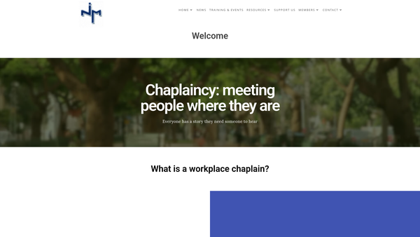 Screenshot of the Northumbrian Industrial Mission Ltd website