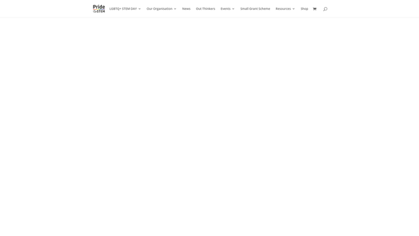 Screenshot of the Pride In Stem website