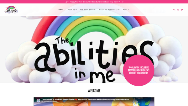 Screenshot of the The Abilities In ME Foundation website