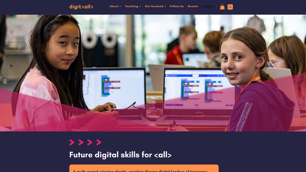 Screenshot of the Digit<all> website