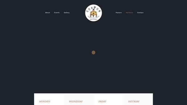 Screenshot of the Gorton Evangelical Church website