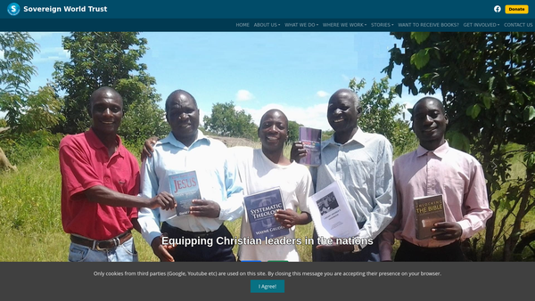 Screenshot of the Sovereign World Trust website