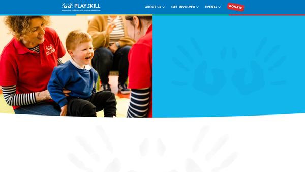 Screenshot of the Playskill website