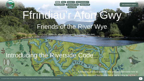Screenshot of the Friends Of The Upper Wye website