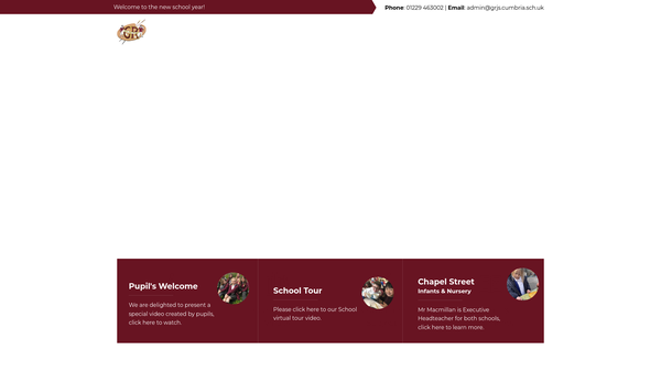 Screenshot of the Friends Of George Romney website