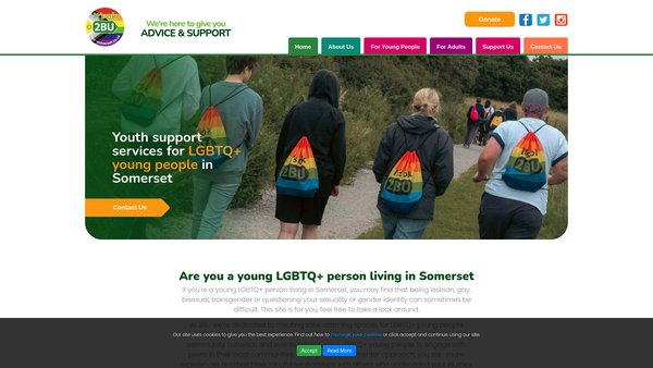 Screenshot of the 2bu Somerset website