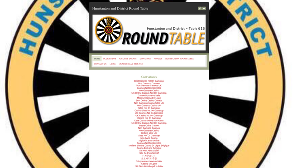 Screenshot of the Hunstanton And District Round Table 615 Charitable Trust website