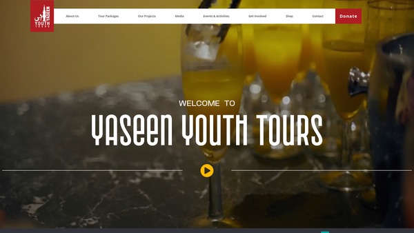 Screenshot of the Yaseen Youth Development Ltd website