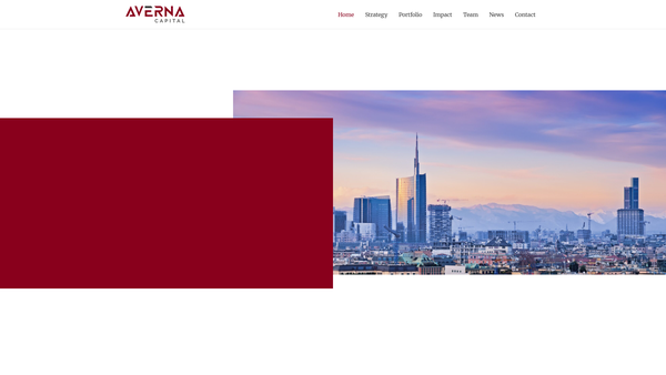 Screenshot of the The Averna Capital Foundation website