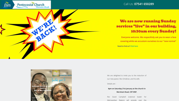 Screenshot of the Alive Foodbank website