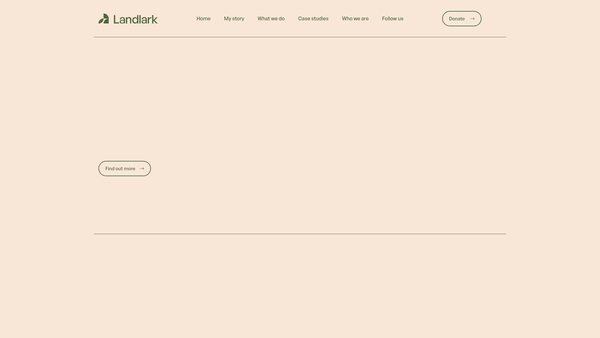 Screenshot of the Landlark website