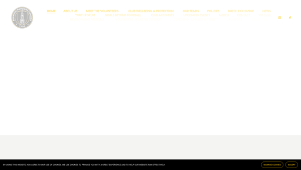 Screenshot of the Berwick Juniors Youth Development Trust website