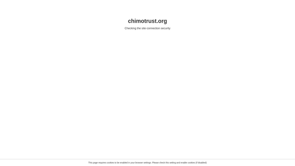 Screenshot of the The Chimo Trust CIO website