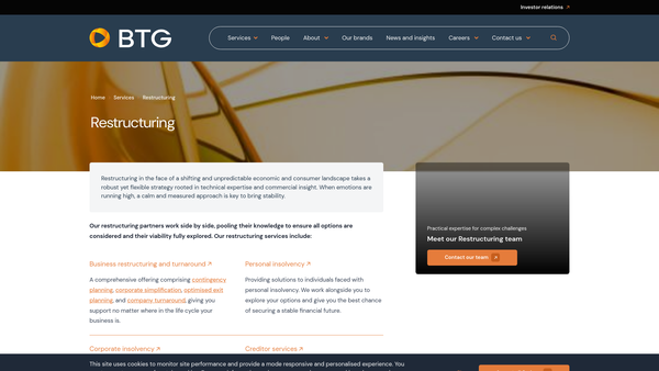 Screenshot of the Brilliant Parents Ltd website