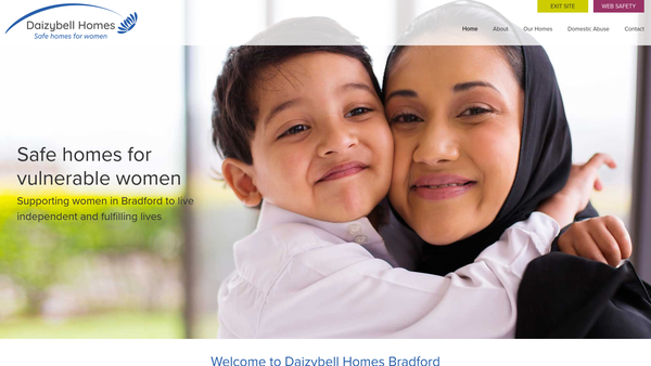 Screenshot of the Daizybell Homes CIO website