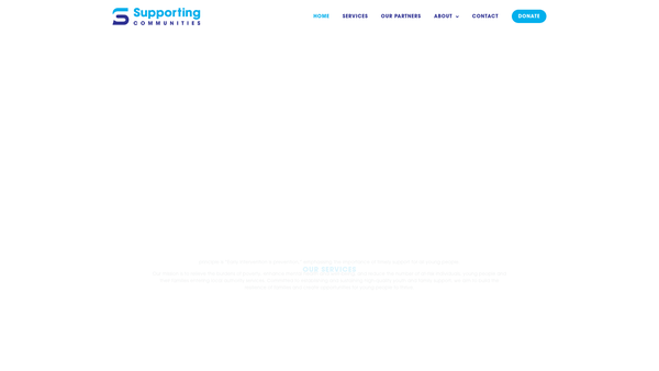 Screenshot of the Supporting Communities website