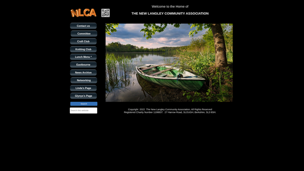 Screenshot of the The New Langley Community Association website