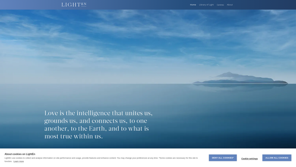 Screenshot of the Lighten Education Network website