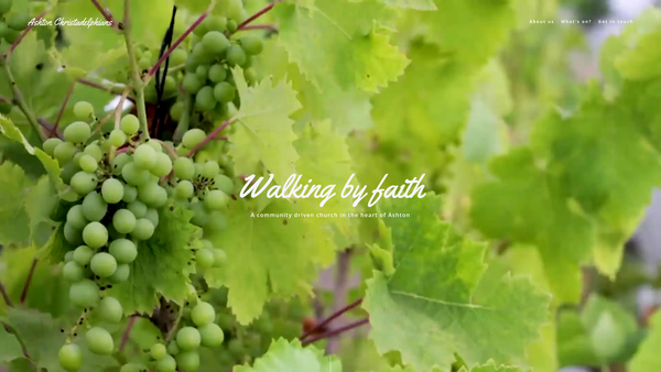 Screenshot of the Ashton Under Lyne Christadelphian Church website