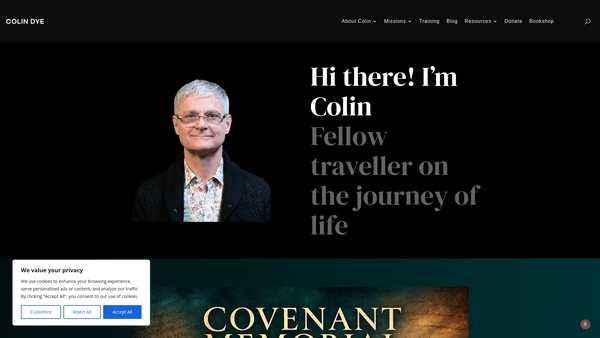 Screenshot of the Aslan Ministries website