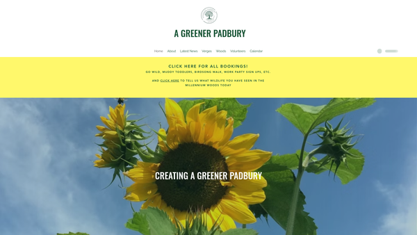Screenshot of the Greener Padbury Group website