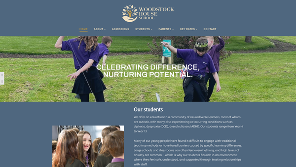 Screenshot of the Wemms Education Unlimited Limited website