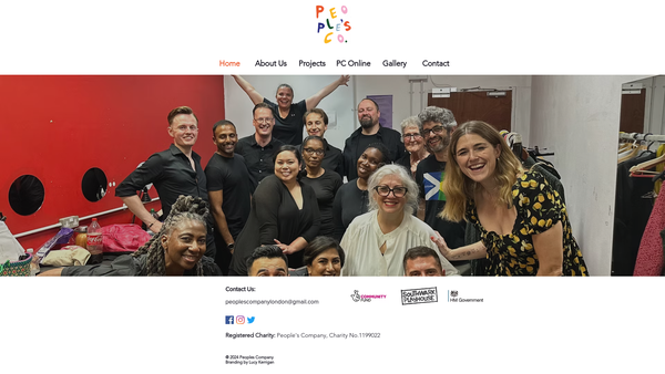 Screenshot of the People's Company website