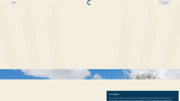Screenshot of the The Cyfarthfa Foundation website