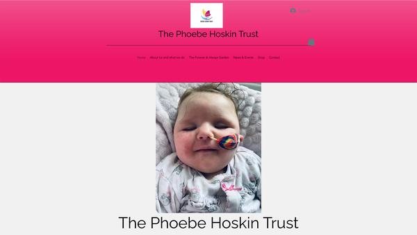 Screenshot of the The Phoebe Hoskin Trust website