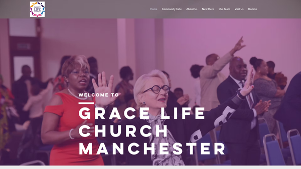 Screenshot of the Grace Life Church Ltd website