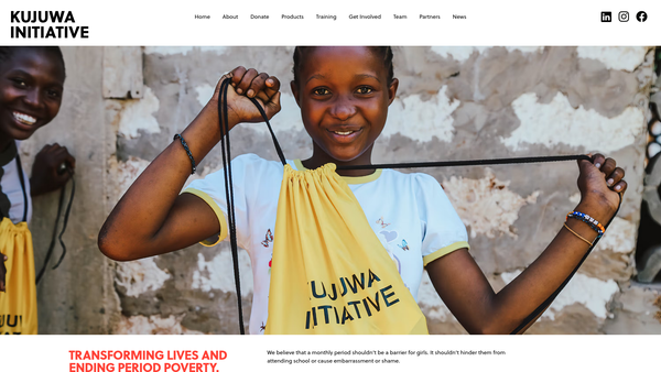 Screenshot of the Kujuwa Initiative website