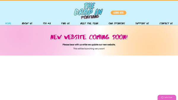 Screenshot of the The Drop In - Portland website