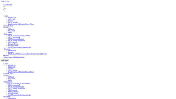 Screenshot of the National Education Opportunities Network website