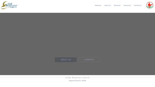 Screenshot of the Leeds Ebenezer Church website