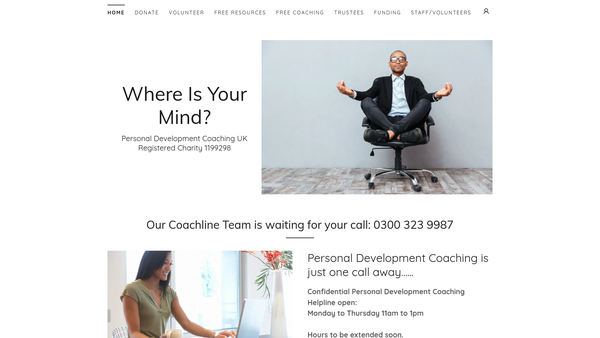 Screenshot of the Where Is Your Mind? website