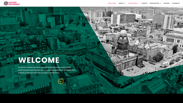 Screenshot of the Transforming Places website