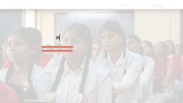 Screenshot of the Wespeak Mentoring website