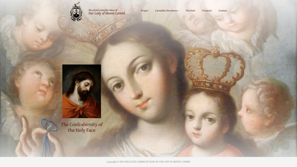 Screenshot of the Carmel The Annunciation website