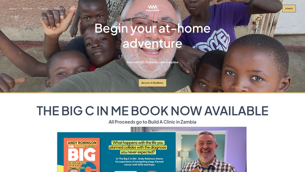 Screenshot of the Waymaker International website