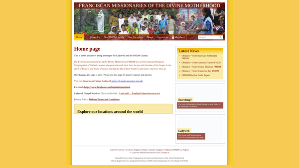 Screenshot of the Fmdm CIO website
