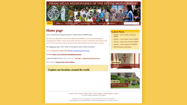 Screenshot of the Fmdm Foundation CIO website