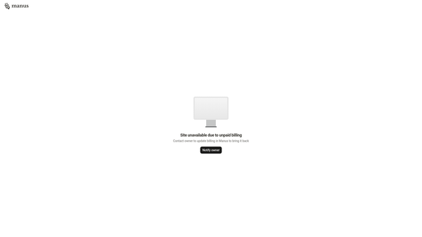 Screenshot of the Manna House Church website