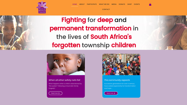 Screenshot of the Root And Branch Change website