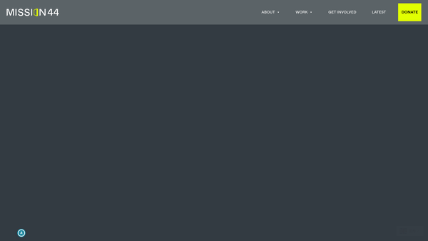Screenshot of the Mission44 website