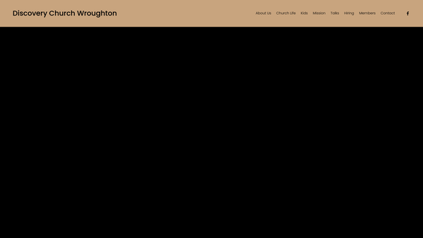 Screenshot of the Discovery Church Wroughton website