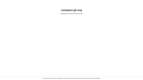 Screenshot of the Compass-Ghana (Compassionate Palliative Services) website