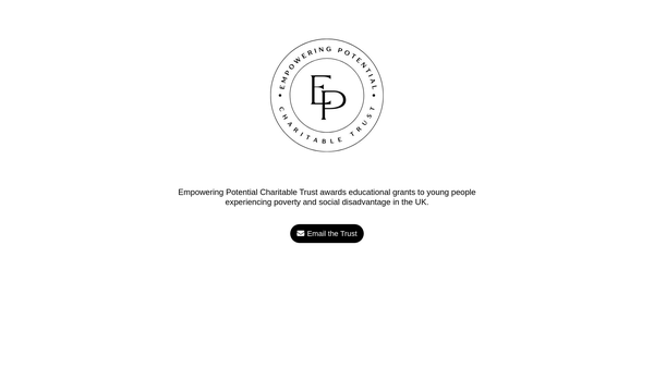 Screenshot of the Empowering Potential Charitable Trust website