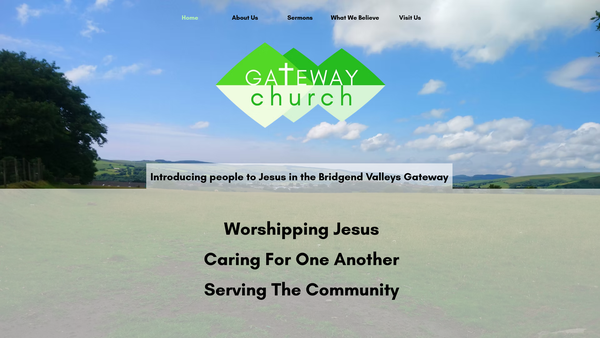 Screenshot of the Gateway Church - Bridgend Valleys website