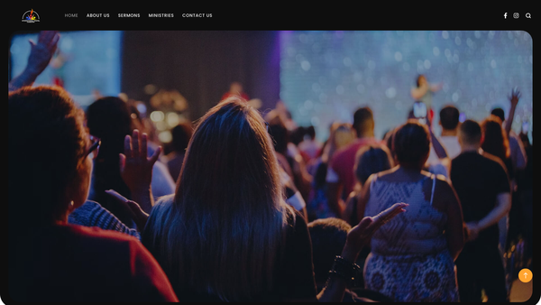 Screenshot of the International Chapel website